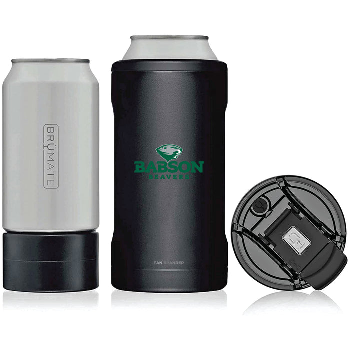 BruMate Hopsulator Trio 3-in-1 Insulated Can Cooler with Babson University Primary Logo