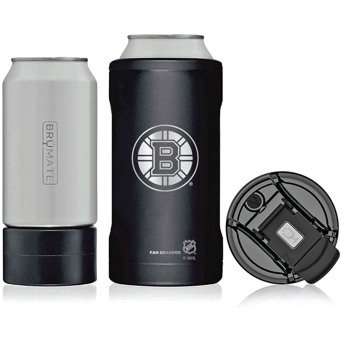 BruMate Hopsulator Trio 3-in-1 Insulated Can Cooler with Boston Bruins Primary Etched Logo