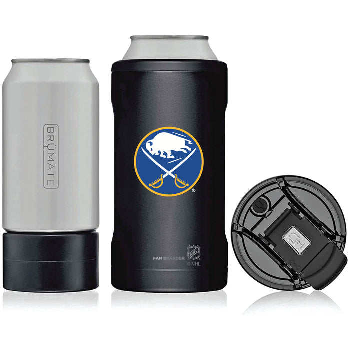 BruMate Hopsulator Trio 3-in-1 Insulated Can Cooler with Buffalo Sabres Primary Logo