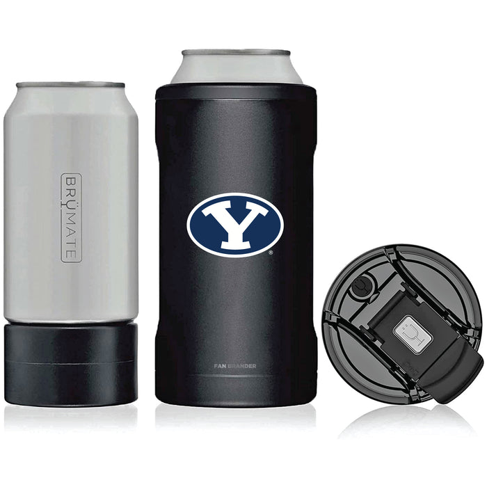 BruMate Hopsulator Trio 3-in-1 Insulated Can Cooler with Brigham Young Cougars Primary Logo