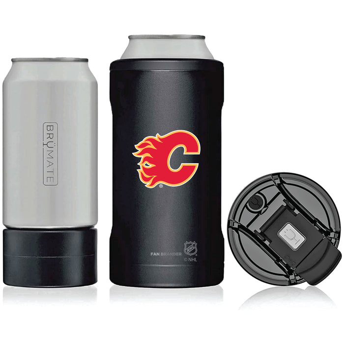 BruMate Hopsulator Trio 3-in-1 Insulated Can Cooler with Calgary Flames Primary Logo