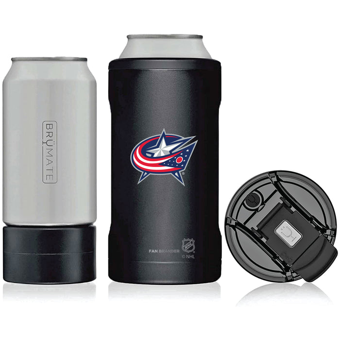 BruMate Hopsulator Trio 3-in-1 Insulated Can Cooler with Columbus Blue Jackets Primary Logo
