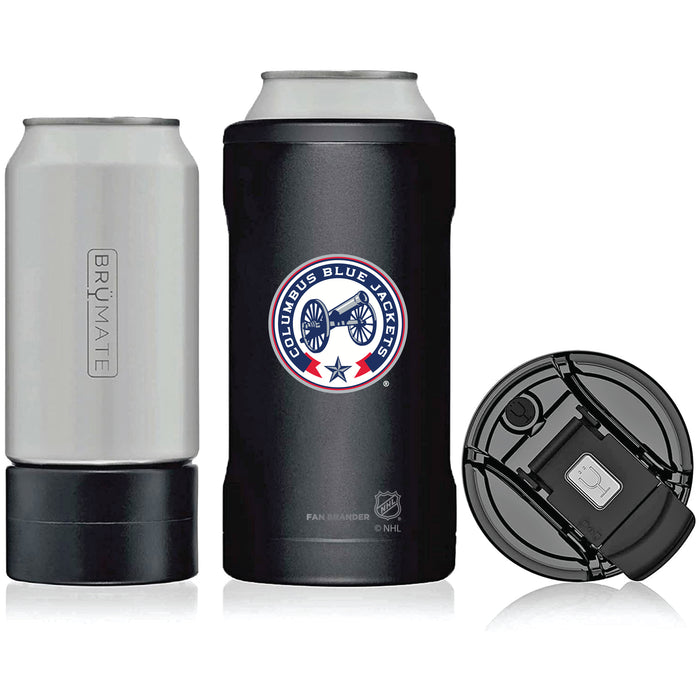 BruMate Hopsulator Trio 3-in-1 Insulated Can Cooler with Columbus Blue Jackets Secondary Logo