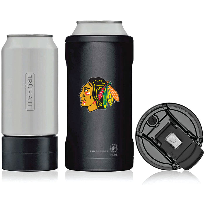 BruMate Hopsulator Trio 3-in-1 Insulated Can Cooler with Chicago Blackhawks Primary Logo