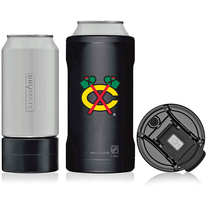 BruMate Hopsulator Trio 3-in-1 Insulated Can Cooler with Chicago Blackhawks Secondary Logo