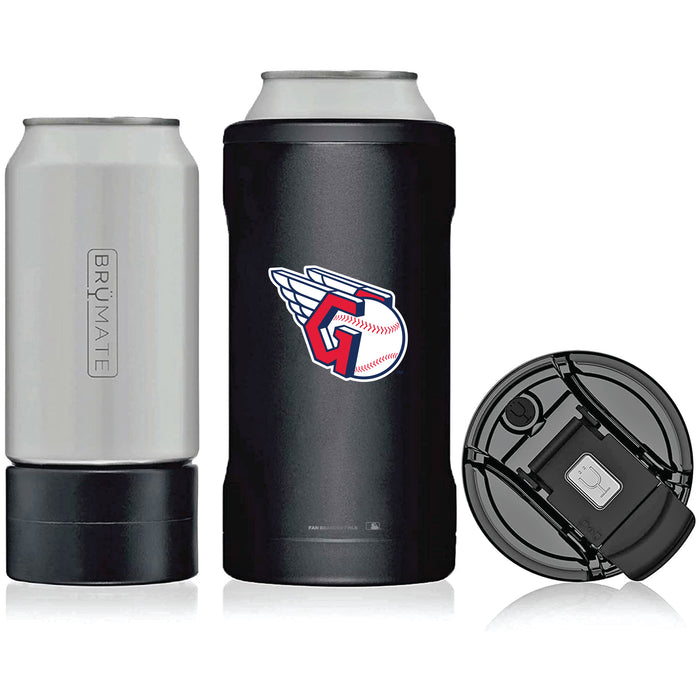 BruMate Hopsulator Trio 3-in-1 Insulated Can Cooler with Cleveland Guardians Primary Logo