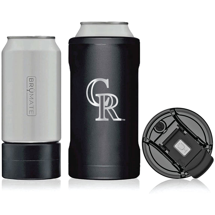 BruMate Hopsulator Trio 3-in-1 Insulated Can Cooler with Colorado Rockies Primary Logo