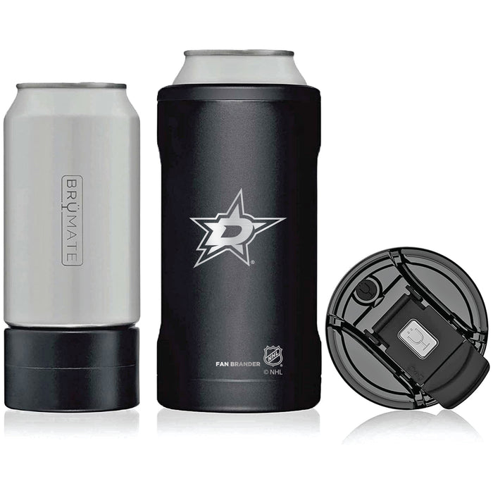 BruMate Hopsulator Trio 3-in-1 Insulated Can Cooler with Dallas Stars Primary Etched Logo