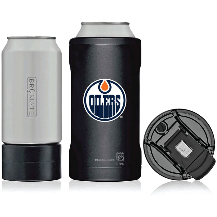 BruMate Hopsulator Trio 3-in-1 Insulated Can Cooler with Edmonton Oilers Primary Logo
