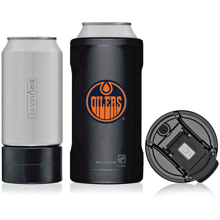 BruMate Hopsulator Trio 3-in-1 Insulated Can Cooler with Edmonton Oilers Secondary Logo
