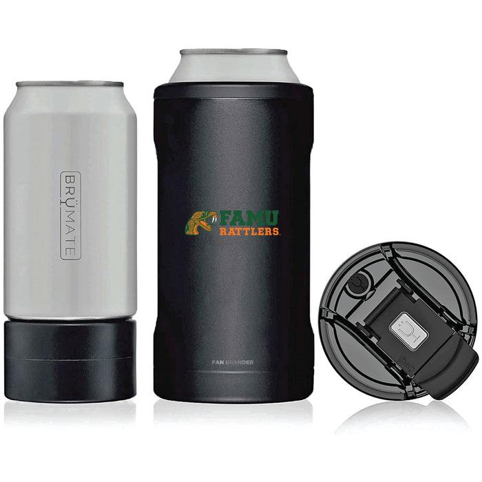 BruMate Hopsulator Trio 3-in-1 Insulated Can Cooler with Florida A&M Rattlers Primary Logo