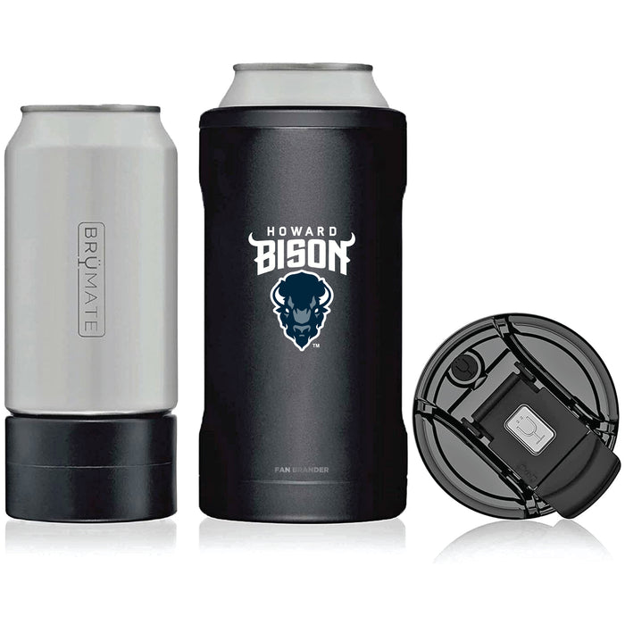 BruMate Hopsulator Trio 3-in-1 Insulated Can Cooler with Howard Bison Primary Logo
