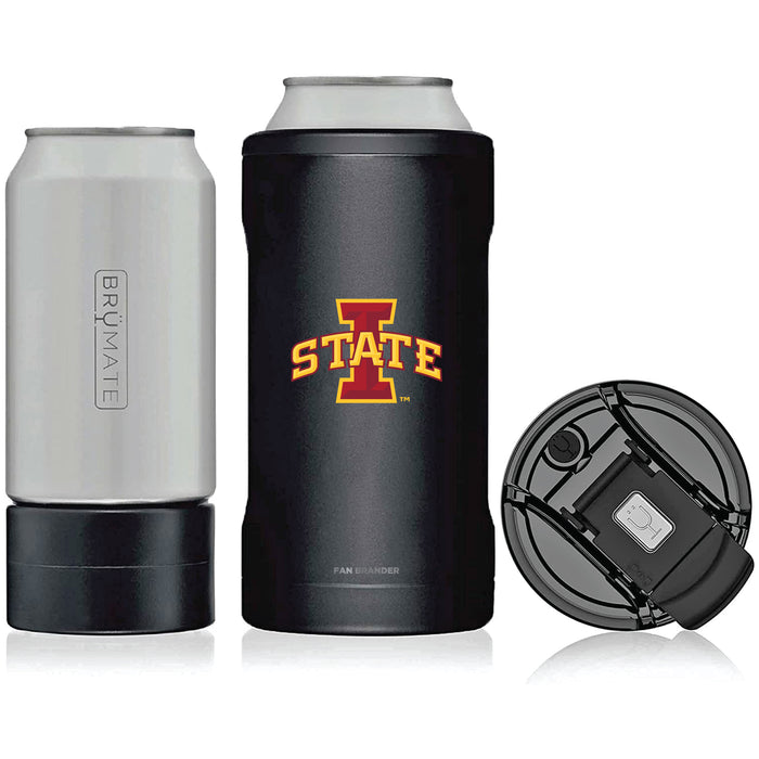 BruMate Hopsulator Trio 3-in-1 Insulated Can Cooler with Iowa State Cyclones Primary Logo