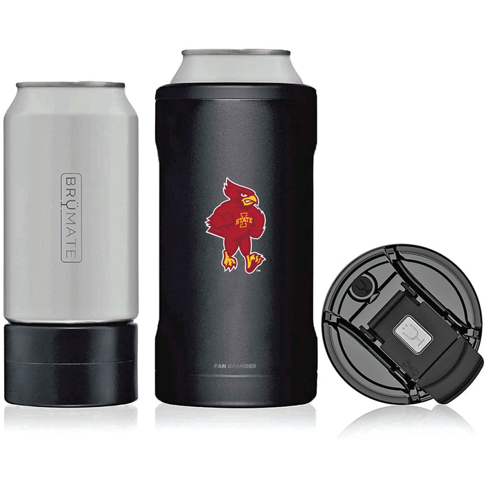 BruMate Hopsulator Trio 3-in-1 Insulated Can Cooler with Iowa State Cyclones Secondary Logo