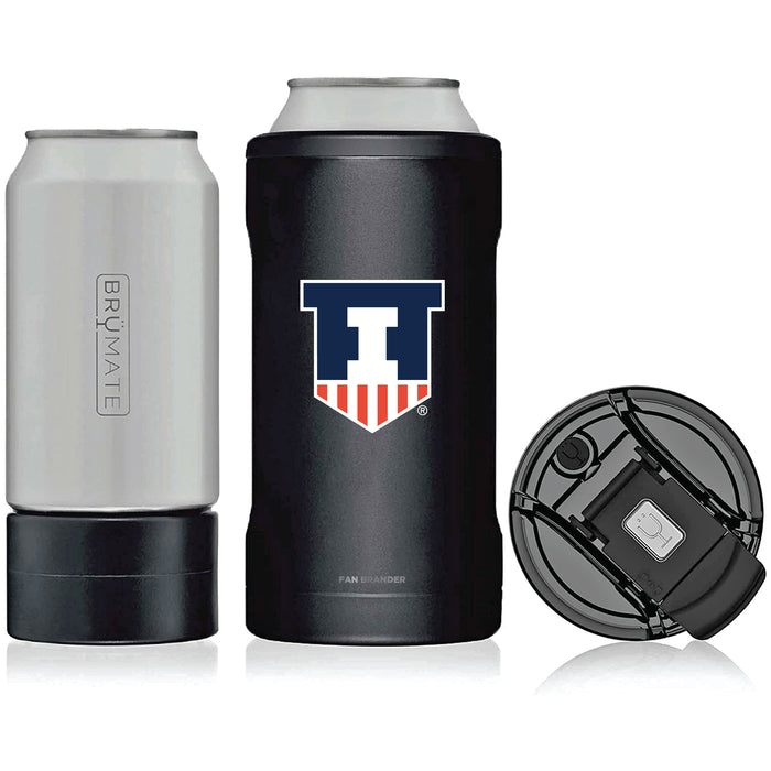 BruMate Hopsulator Trio 3-in-1 Insulated Can Cooler with Illinois Fighting Illini Secondary Logo