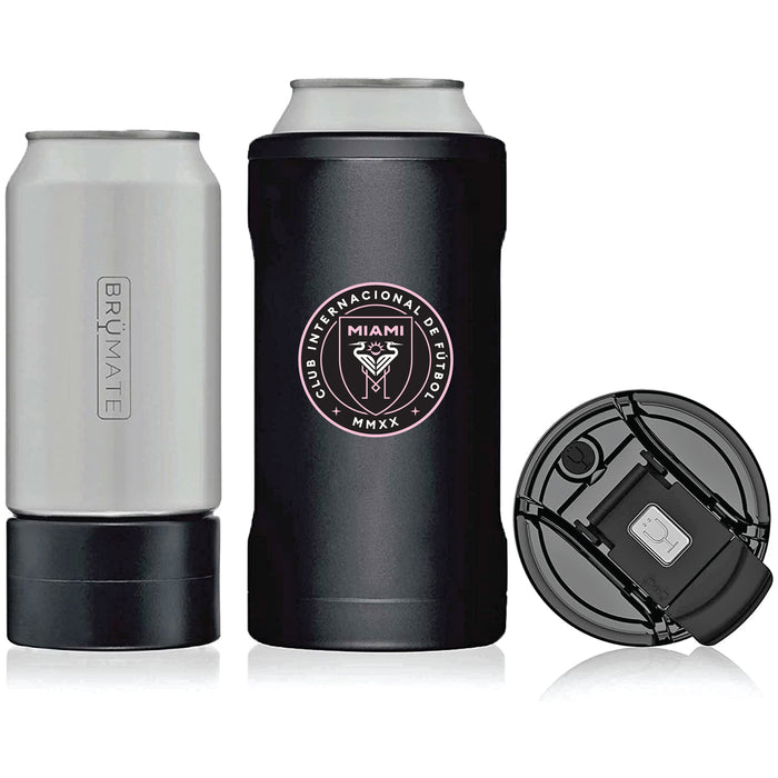 BruMate Hopsulator Trio 3-in-1 Insulated Can Cooler with Inter Miami CF Primary Logo