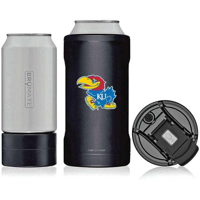 BruMate Hopsulator Trio 3-in-1 Insulated Can Cooler with Kansas Jayhawks Primary Logo