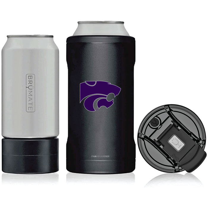 BruMate Hopsulator Trio 3-in-1 Insulated Can Cooler with Kansas State Wildcats Primary Logo