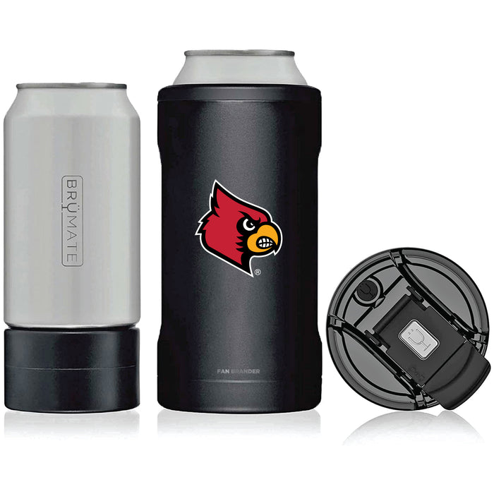 BruMate Hopsulator Trio 3-in-1 Insulated Can Cooler with Louisville Cardinals Primary Logo