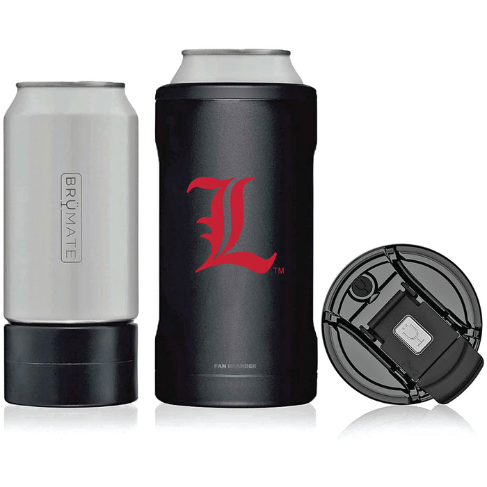 BruMate Hopsulator Trio 3-in-1 Insulated Can Cooler with Louisville Cardinals Secondary Logo