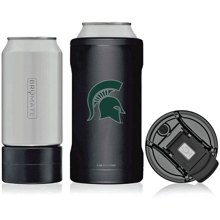 BruMate Hopsulator Trio 3-in-1 Insulated Can Cooler with Michigan State Spartans Primary Logo