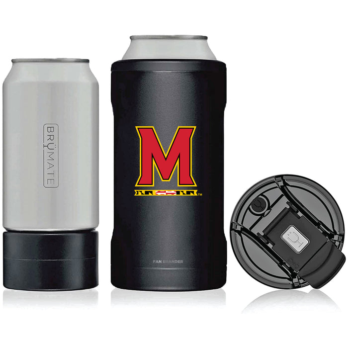 BruMate Hopsulator Trio 3-in-1 Insulated Can Cooler with Maryland Terrapins Primary Logo