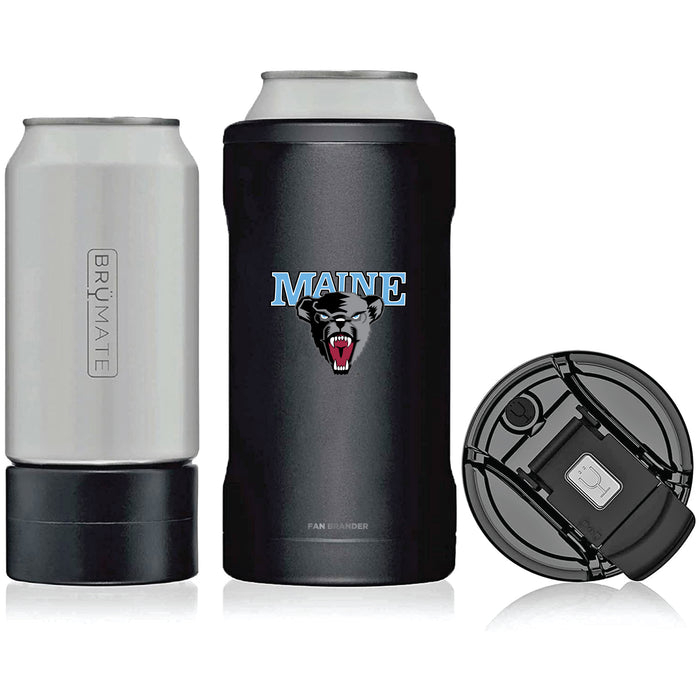 BruMate Hopsulator Trio 3-in-1 Insulated Can Cooler with Maine Black Bears Primary Logo