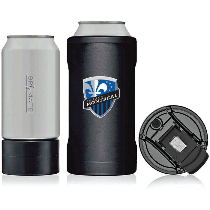 BruMate Hopsulator Trio 3-in-1 Insulated Can Cooler with Montreal Impact Primary Logo