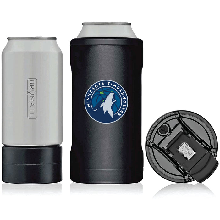 BruMate Hopsulator Trio 3-in-1 Insulated Can Cooler with Minnesota Timberwolves Primary Logo