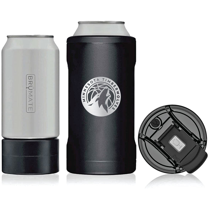 BruMate Hopsulator Trio 3-in-1 Insulated Can Cooler with Minnesota Timberwolves Etched Primary Logo