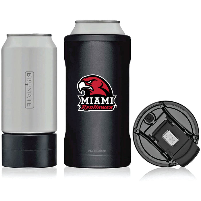 BruMate Hopsulator Trio 3-in-1 Insulated Can Cooler with Miami University RedHawks Secondary Logo
