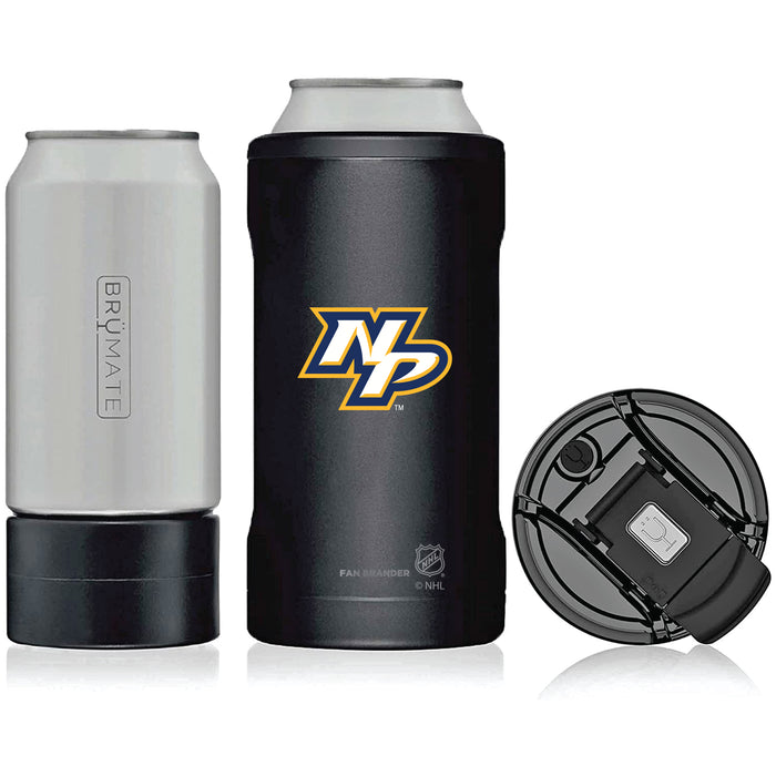 BruMate Hopsulator Trio 3-in-1 Insulated Can Cooler with Nashville Predators Secondary Logo