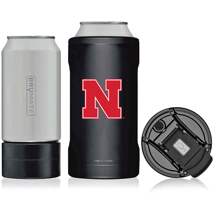 BruMate Hopsulator Trio 3-in-1 Insulated Can Cooler with Nebraska Cornhuskers Primary Logo