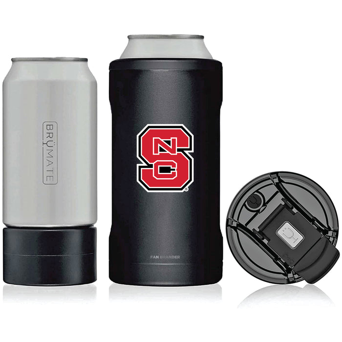 BruMate Hopsulator Trio 3-in-1 Insulated Can Cooler with NC State Wolfpack Primary Logo