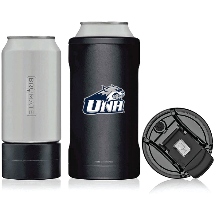BruMate Hopsulator Trio 3-in-1 Insulated Can Cooler with New Hampshire Wildcats Primary Logo