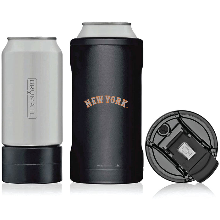 BruMate Hopsulator Trio 3-in-1 Insulated Can Cooler with New York Mets Wordmark Logo