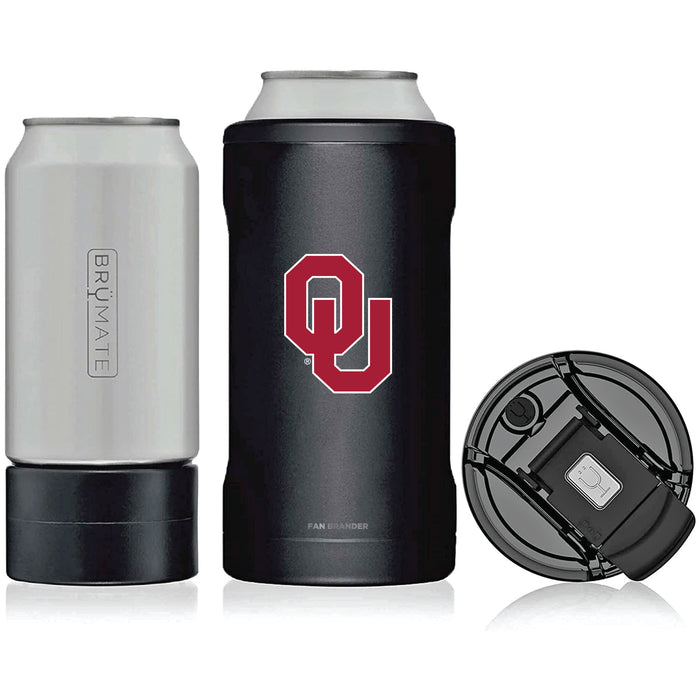 BruMate Hopsulator Trio 3-in-1 Insulated Can Cooler with Oklahoma Sooners Primary Logo