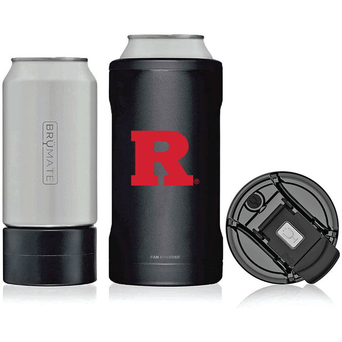 BruMate Hopsulator Trio 3-in-1 Insulated Can Cooler with Rutgers Scarlet Knights Primary Logo