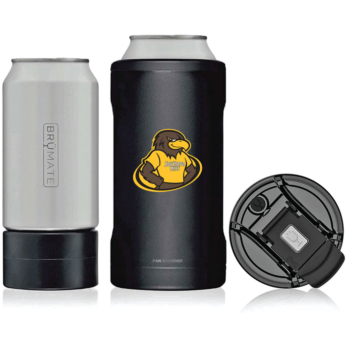 BruMate Hopsulator Trio 3-in-1 Insulated Can Cooler with Southern Mississippi Golden Eagles Secondary Logo