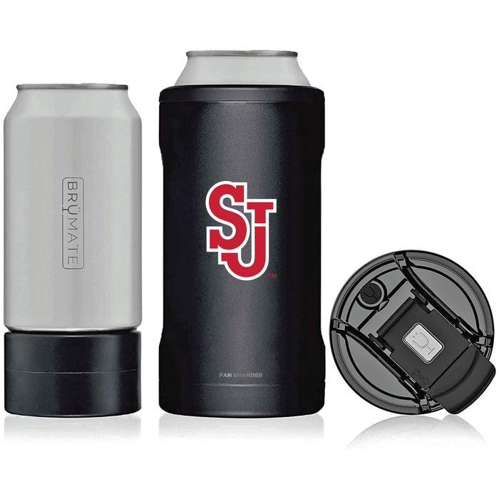 BruMate Hopsulator Trio 3-in-1 Insulated Can Cooler with St. John's Red Storm Primary Logo