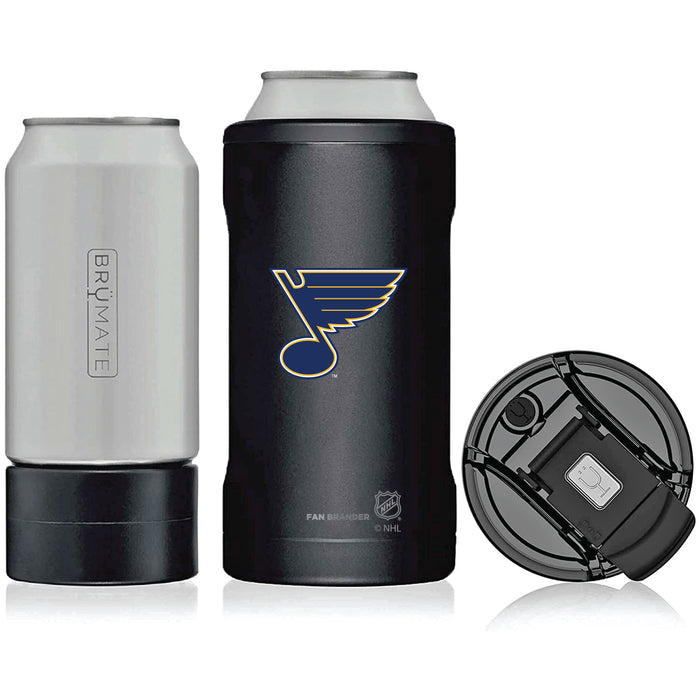 BruMate Hopsulator Trio 3-in-1 Insulated Can Cooler with St. Louis Blues Primary Logo