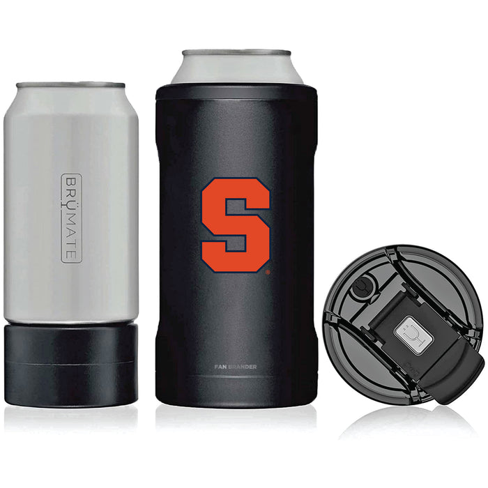 BruMate Hopsulator Trio 3-in-1 Insulated Can Cooler with Syracuse Orange Primary Logo