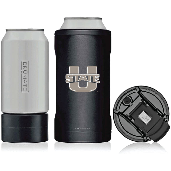 BruMate Hopsulator Trio 3-in-1 Insulated Can Cooler with Utah State Aggies Primary Logo