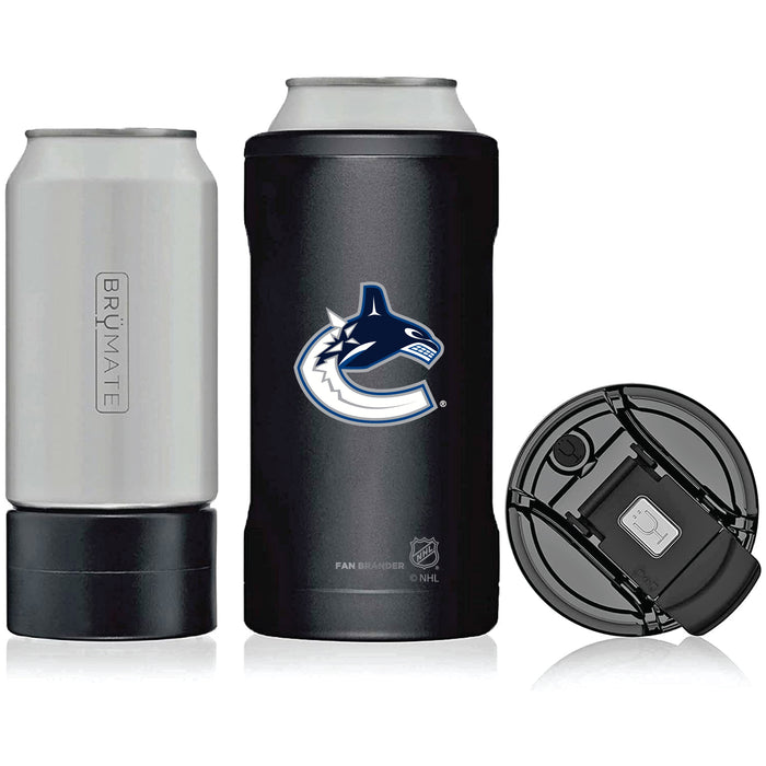 BruMate Hopsulator Trio 3-in-1 Insulated Can Cooler with Vancouver Canucks Primary Logo