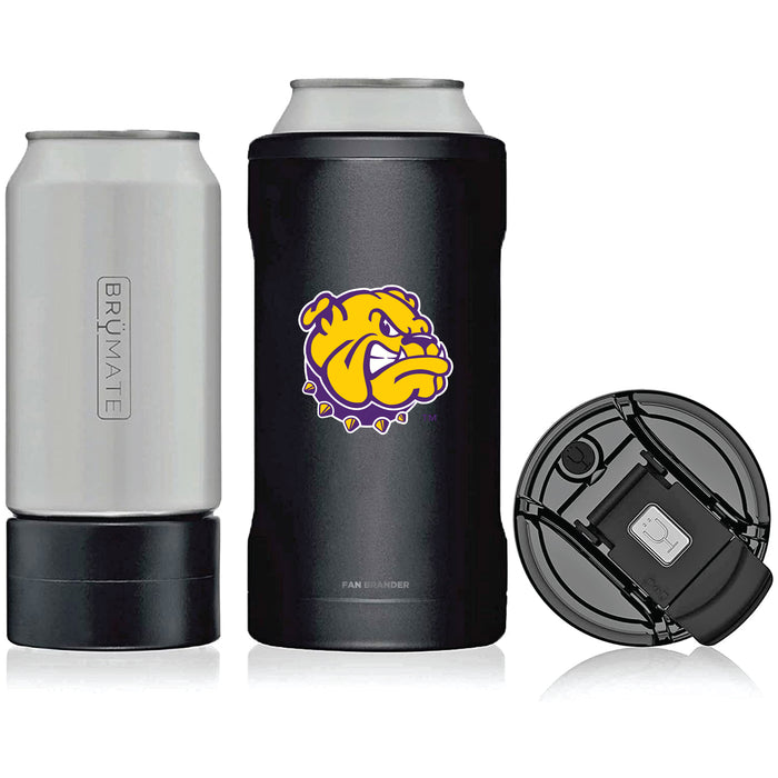 BruMate Hopsulator Trio 3-in-1 Insulated Can Cooler with Western Illinois University Leathernecks Secondary Logo