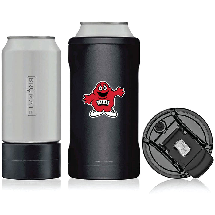 BruMate Hopsulator Trio 3-in-1 Insulated Can Cooler with Western Kentucky Hilltoppers Secondary Logo