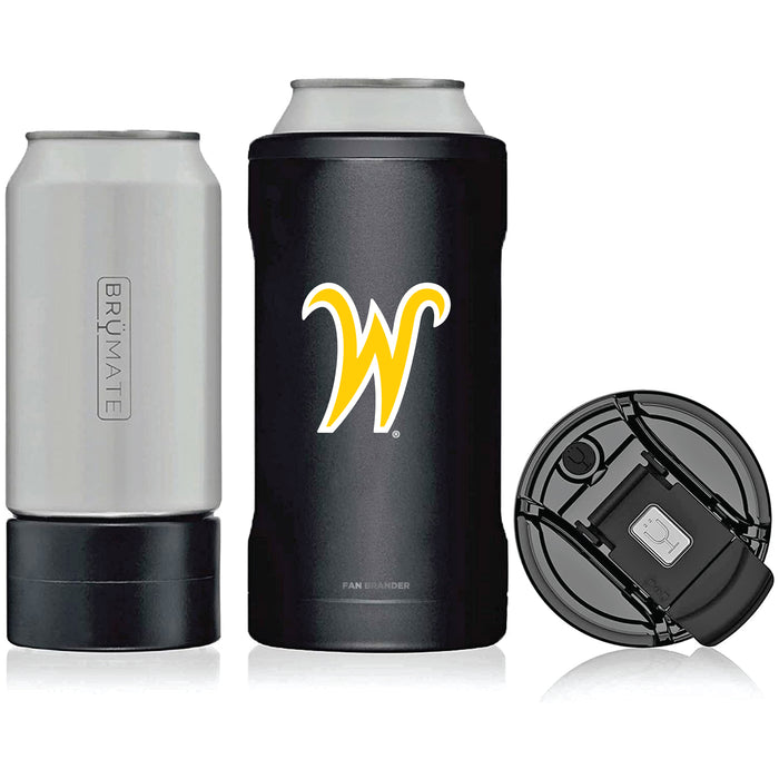 BruMate Hopsulator Trio 3-in-1 Insulated Can Cooler with Wichita State Shockers Secondary Logo