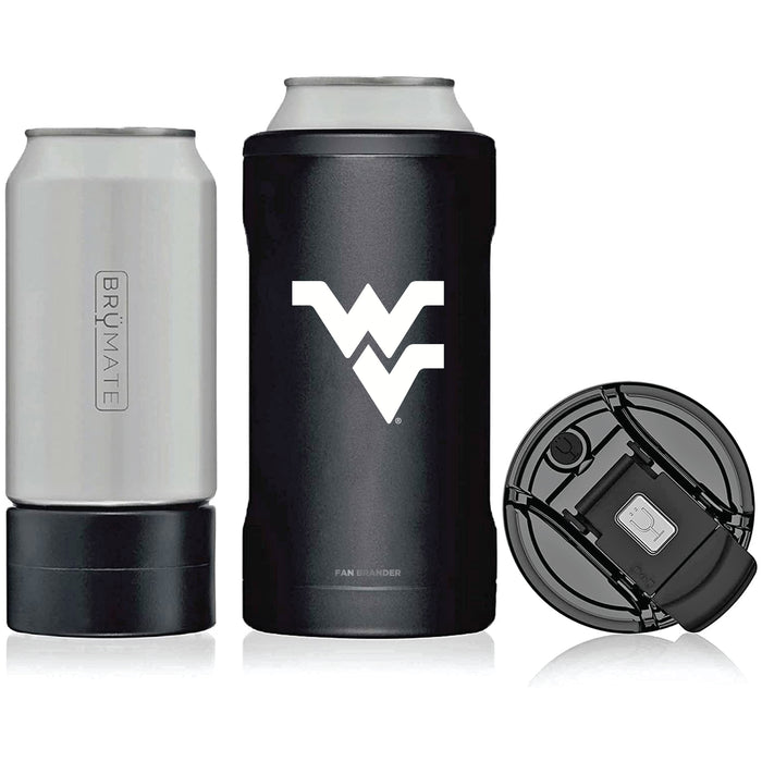 BruMate Hopsulator Trio 3-in-1 Insulated Can Cooler with West Virginia Mountaineers Primary Logo