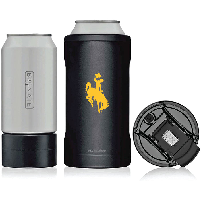 BruMate Hopsulator Trio 3-in-1 Insulated Can Cooler with Wyoming Cowboys Primary Logo