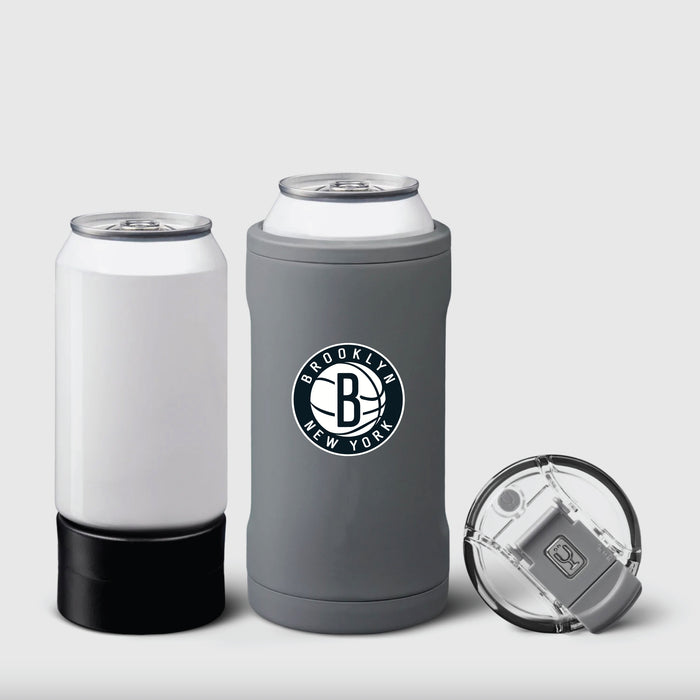 BruMate Hopsulator Trio 3-in-1 Insulated Can Cooler with Brooklyn Nets Secondary Logo